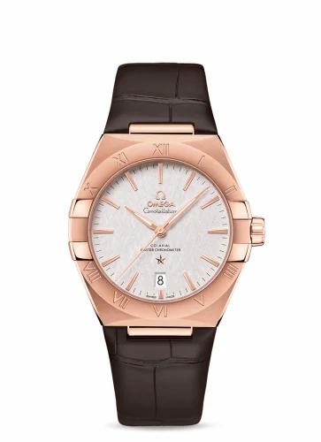 Omega Constellation Master Chronometer 39 Sedna / Silver / Alligator 131.53.39.20.02.001 (13153392002001)